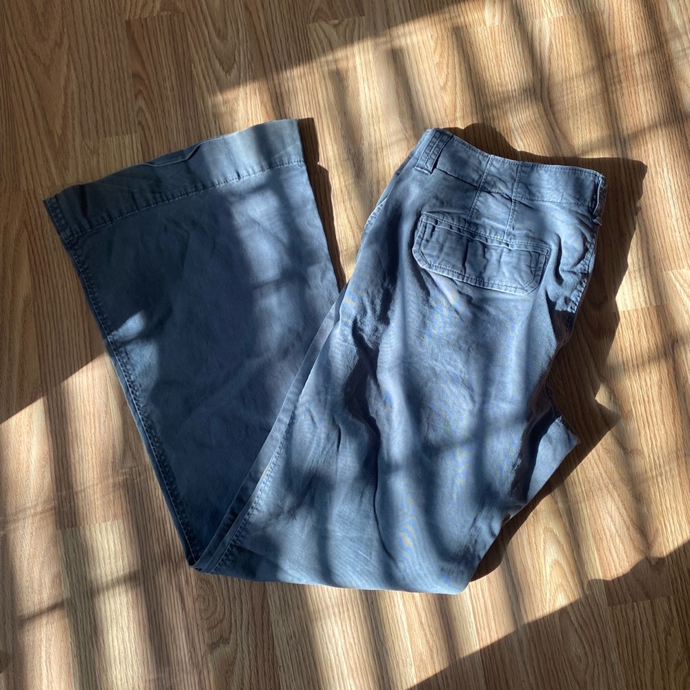 Super flare low rise pants